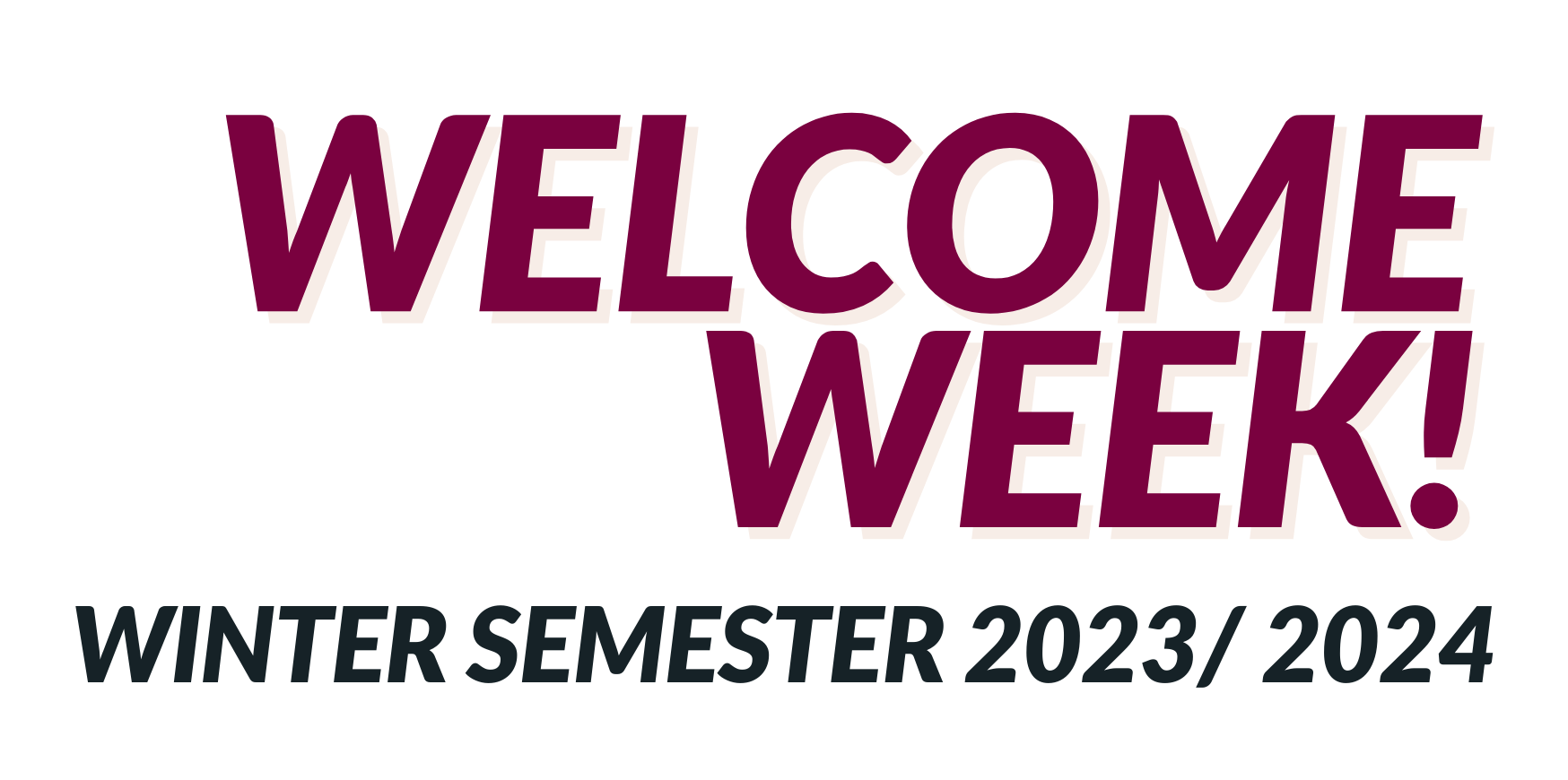 Welcome week 2023/2024
